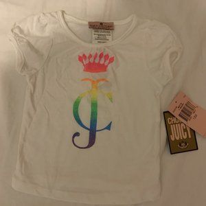 Toddler White Juicy Couture Shirt 12 Months New
